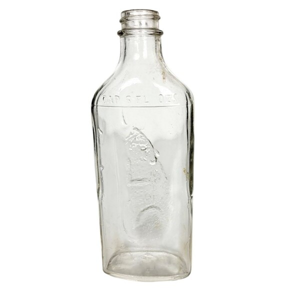 VTG MCM Cowley's Original Rat & Mouse Embossed Gothic Steampunk 2 Glass Bottles - Picture 7 of 13